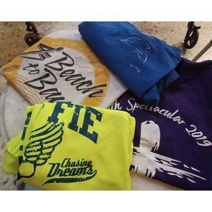 Workout T-Shirts All Small Bundle of 4 One Long Sleeve Three Short Sleeve